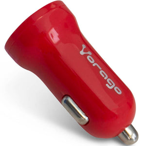 Cargador para Automovil VORAGO USB Rojo AU-101