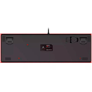 Teclado Mecanico Gamer AZIO MK HUE Cherry Brown Ingles USB Rojo MK-HUE-RD