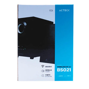 Bocinas ACTECK HEAR AS480 Alambrico Subwoofer 2.1 Bluetooth USB Negro AC-922067