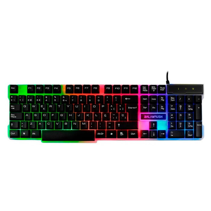 Kit Teclado y Mouse Gamer BALAM RUSH Vortex XDO5 LED USB BR-930727