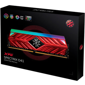 Memoria RAM DDR4 16GB 4133MHz XPG SPECTRIX D41 RGB Disipador 2x8GB AX4U413338G19J-DR41