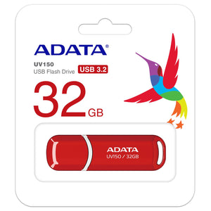 Paquete 10 Memorias USB 32GB 3.1 ADATA UV150 Flash Drive Retractil