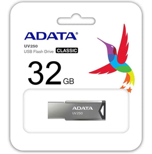 Memoria USB 32GB ADATA UV250 2.0 Flash Drive Metalica AUV250-32G-RBK