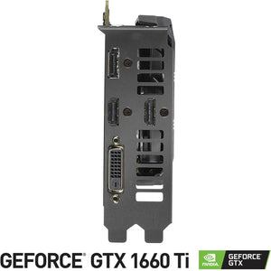 Tarjeta de Video ASUS GeForce GTX 1660 Ti 6GB GDDR6 DUAL-GTX1660TI-O6G