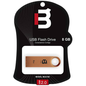 Memoria USB 8GB Bronce Metalica BLACKPCS 2108 MU2108RG-8