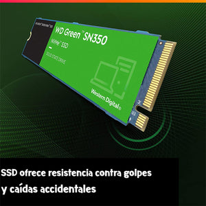 Unidad de Estado Solido SSD M.2 1TB WESTERN DIGITAL Green SN350 NVMe PCIe 3.0 3200/2500 MB/s WDS100T