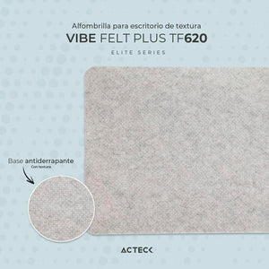 Mouse Pad ACTECK VIBE FELT PLUS TF620 Antideslizante Gris Claro AC-934503