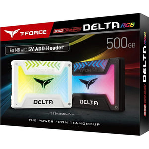 Unidad de Estado Solido SSD 500GB TEAMGROUP T-FORCE Delta RGB Sata 2.5 T253TR500G3C313