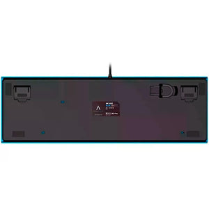 Teclado Mecanico Gamer AZIO MK HUE Cherry Brown Ingles USB Azul MK-HUE-BU