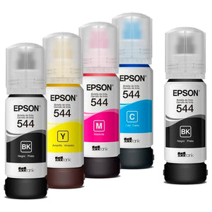 Kit 5 Botellas Tinta EPSON T544 Color L1210 L1250 L3210 L3250 L3260 L5290