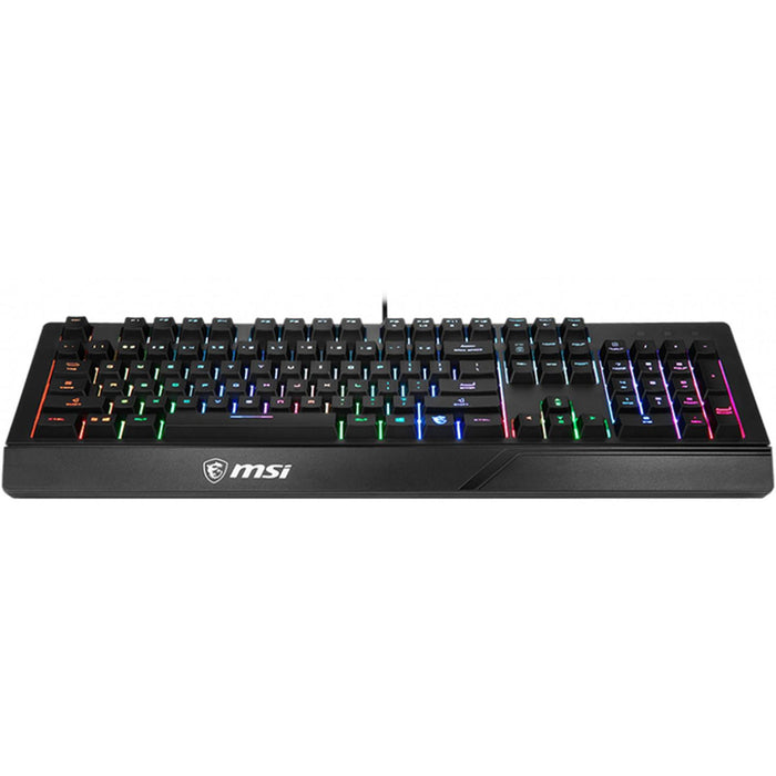 Kit 4 en 1 Teclado Mouse Diadema y Mousepad Gamer MSI ADVENTURE 202 Iluminacion