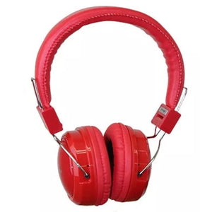 Audifono VORAGO 300 HeadPhones HIFI Bass Rojo HP-300R