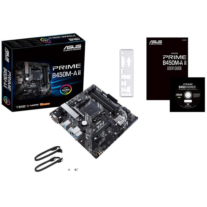 Tarjeta Madre ASUS PRIME B450M-A II AM4 DRR4 Micro ATX