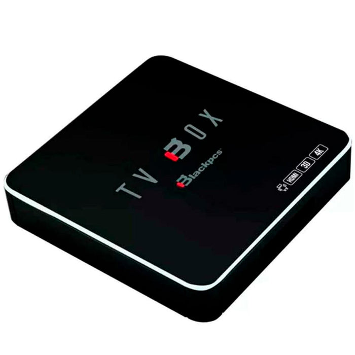 Android TV Box BLACKPCS EO104K-BL 7.1 HDMI WIFI Control Remoto