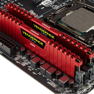 Memoria Ram CORSAIR VENGEANCE LPX DDR4 16GB 3200Mhz 2X8GB Rojo CMK16GX4M2B3200C16R