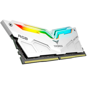 Memoria RAM DDR4 16GB 3200MHz TEAMGROUP NIGHT HAWK 2X8GB RGB Blanca TF2D416G3200HC16CDC01