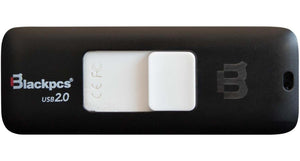 Memoria USB 32GB Plastico Retractil 2101 Blanco BLACKPCS MU2101W-32