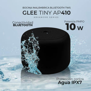 Bocina Portatil ACTECK GLEE TINY AP410 Inalambrica Resistente al agua Tws Negro AC-935081