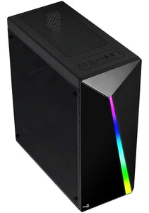 Gabinete Gamer AEROCOOL SHARD RGB ATX Cristal Templado Media Torre