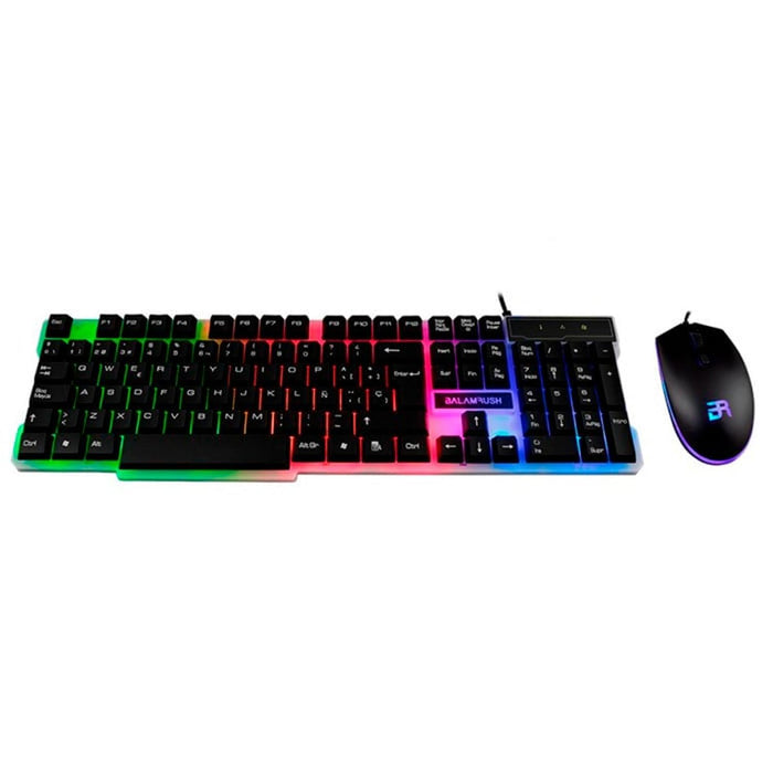 Kit Teclado y Mouse Gamer BALAM RUSH Vortex XDO5 LED USB BR-930727