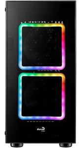 Gabinete Gamer AEROCOOL TOR Cristal Templado ATX RGB USB 3.0 3 FANS