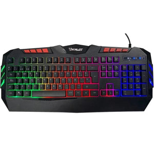 Kit teclado mouse Gamer OCELOT Usb RGB Retroiluminado