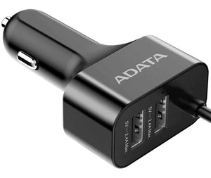 Cargador De Auto ADATA CV0525 Carga Rapida 5 Puertos USB ACV0525-CBK