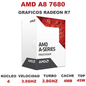 Procesador AMD APU A8 7680 3.8 Ghz 4 Core FM2+ Radeon R7