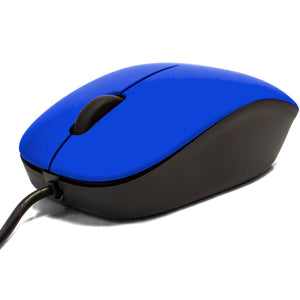Mouse VORAGO 206 Optico 2400Dpi USB Azul MO-206