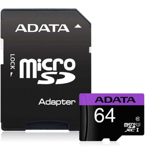 Paquete 20 Micro SD 64GB ADATA Clase 10 Full HD AUSDX64GUICL10-RA1