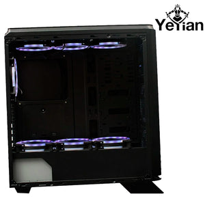 Gabinete Gamer YEYIAN Knight 2200 Cristal Templado RGB YGK-68807