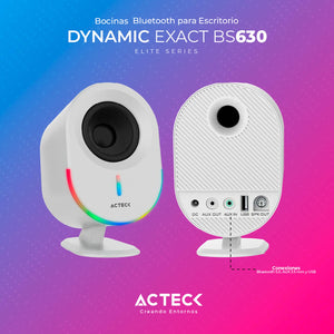 Bocinas ACTECK DYNAMIC EXACT BS630 Inalambrica 20W RMS USB Blanco AC-935876