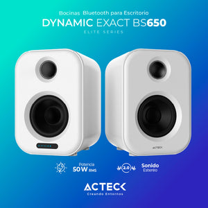 Bocinas ACTECK DYNAMIC EXACT BS650 Inalambrica 50W RMS USB Blanco AC-935883