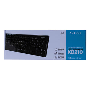 Teclado ACTECK INSPIRE TI215 Inalambrico USB Clasico Negro AC-913973