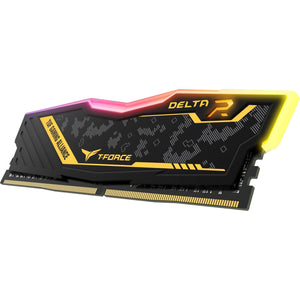 Memoria RAM DDR4 16GB 3200MHz TEAMGROUP T-Force DELTA TUF Gaming RGB 1x16GB TF9D416G3200HC16C01
