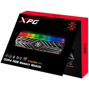 Memoria RAM DDR4 16GB 3200MHz XPG SPECTRIX D41 1x16GB RGB Negro AX4U320016G16A-ST41
