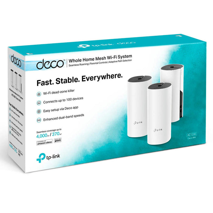Access Point TP-LINK DECO M4 AC1200 Dual Band 802.11ac 1200Mbps 3-Pack