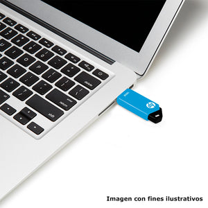Memoria USB 16GB HP V150W 2.0 Retratil Azul HPFD150W-16